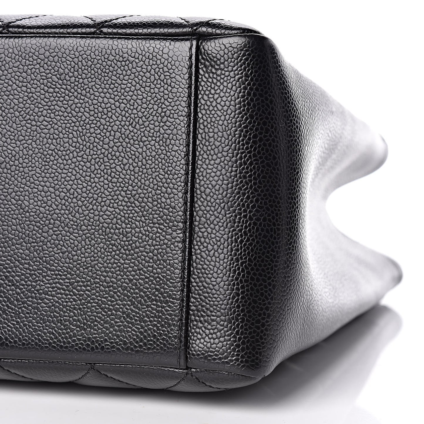 Caviar Quilted Grand Shopping Tote GST Black