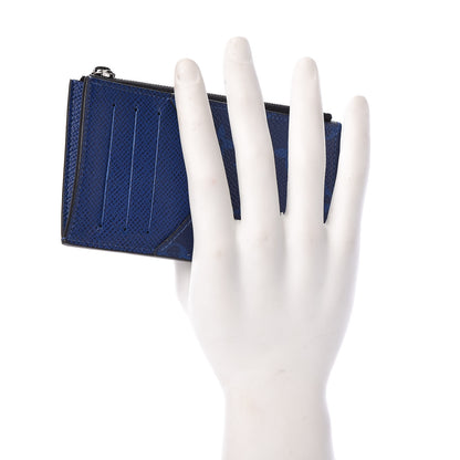 Louis Vuitton Monogram Taiga Coin Card Holder Cobalt 2 of 6
