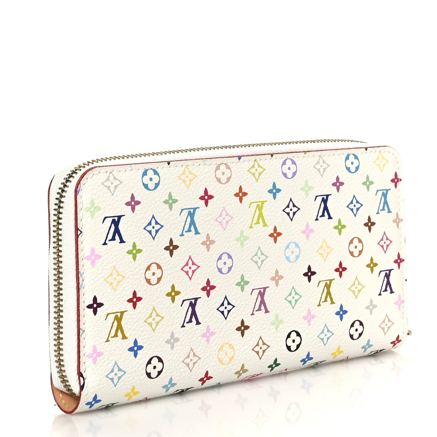 Monogram Multicolor Zippy Wallet White Litchi