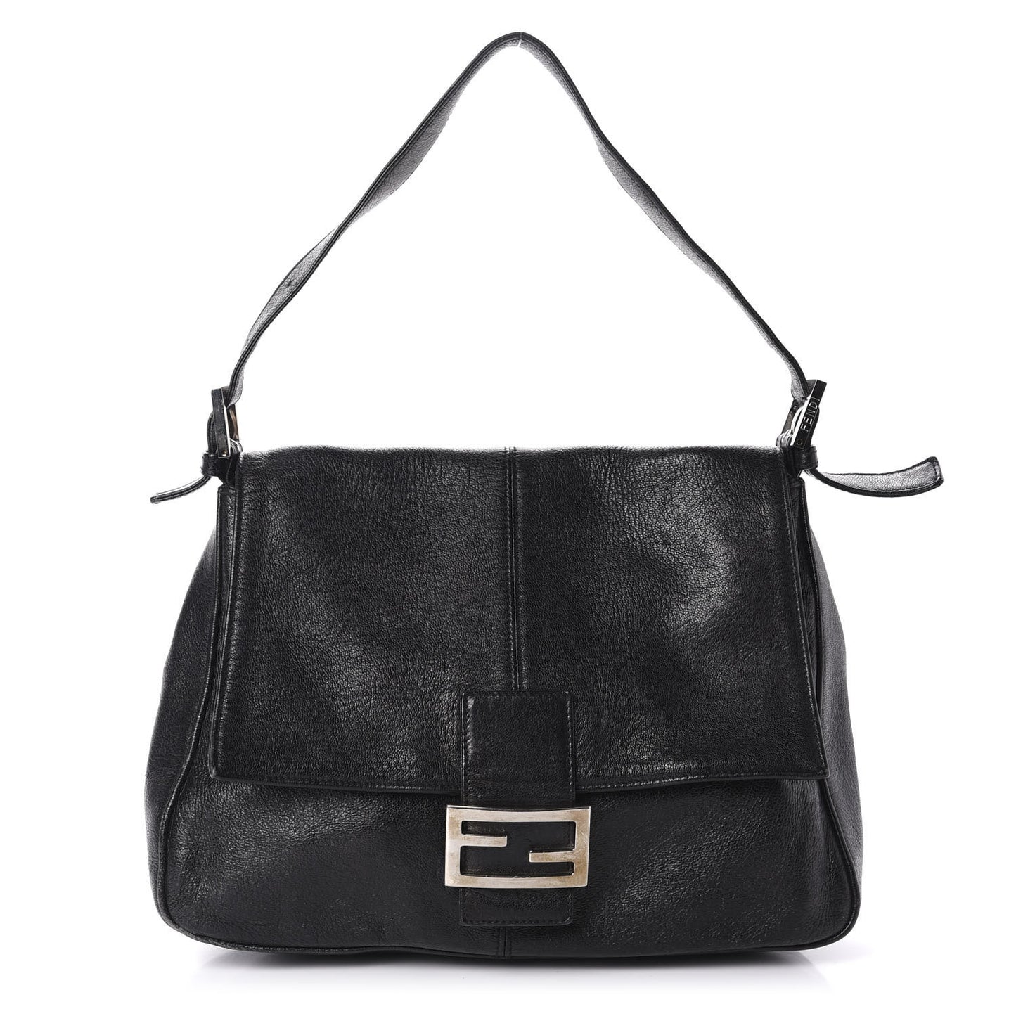 Calfskin Big Forever Mama Baguette Black