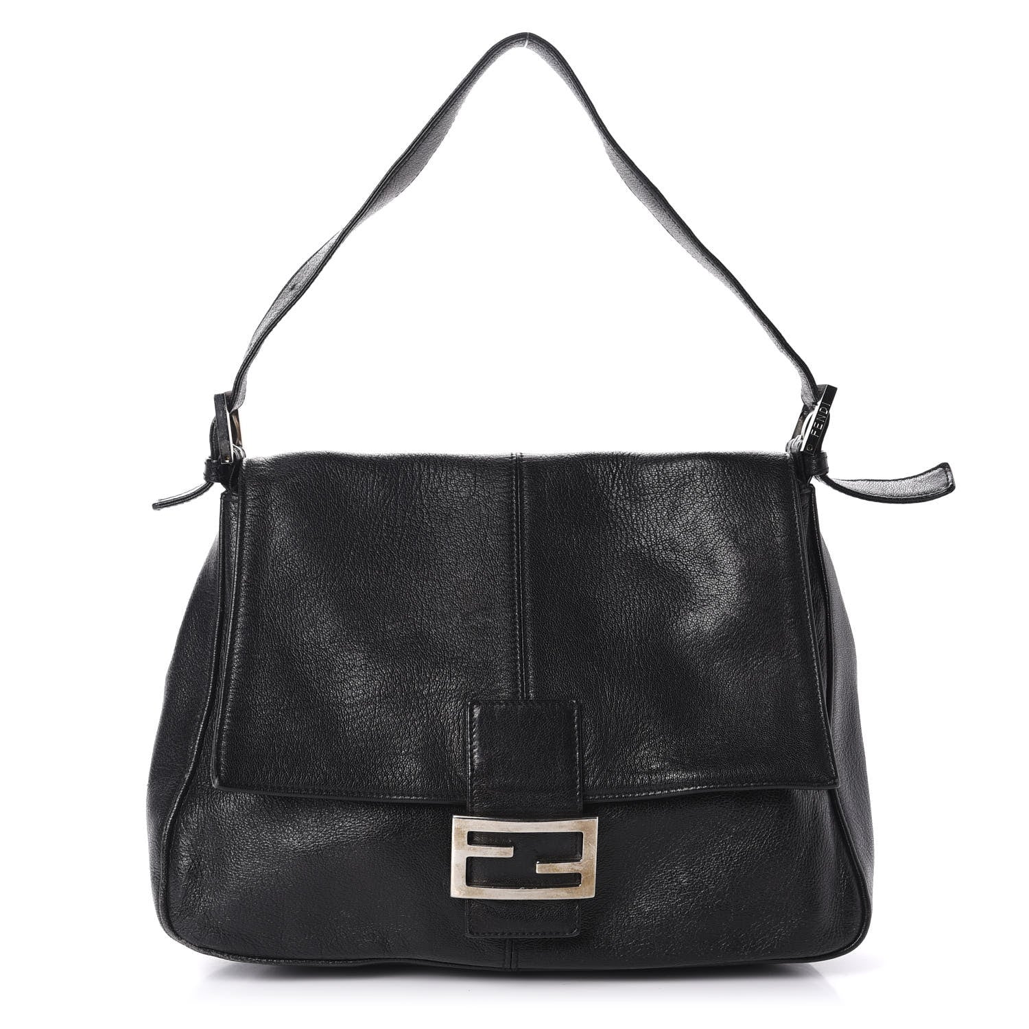 Fendi Calfskin Big Forever Mama Baguette Black 1 of 11