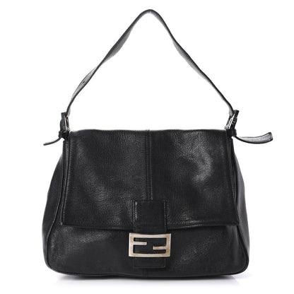 Fendi Calfskin Big Forever Mama Baguette Black 1 of 11