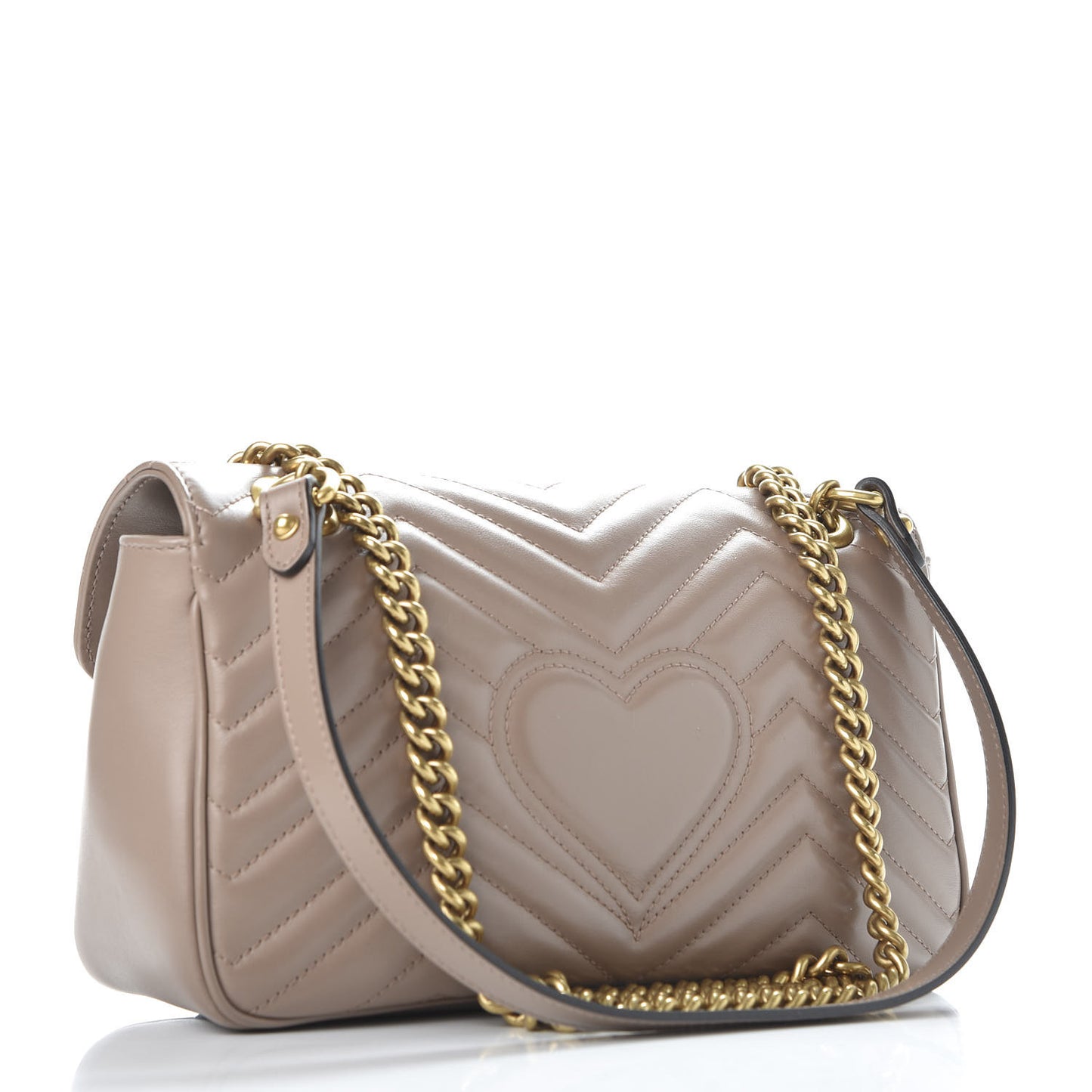 Calfskin Matelasse Small GG Marmont Shoulder Bag Porcelain Rose