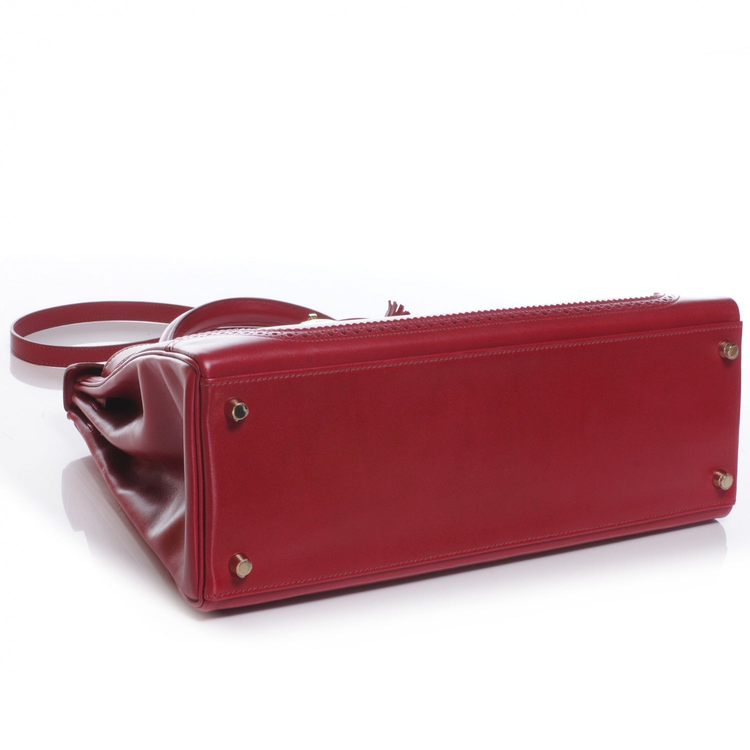 Hermes Tadelakt Ghillies Retourne Kelly 35 Rubis 4 of 10