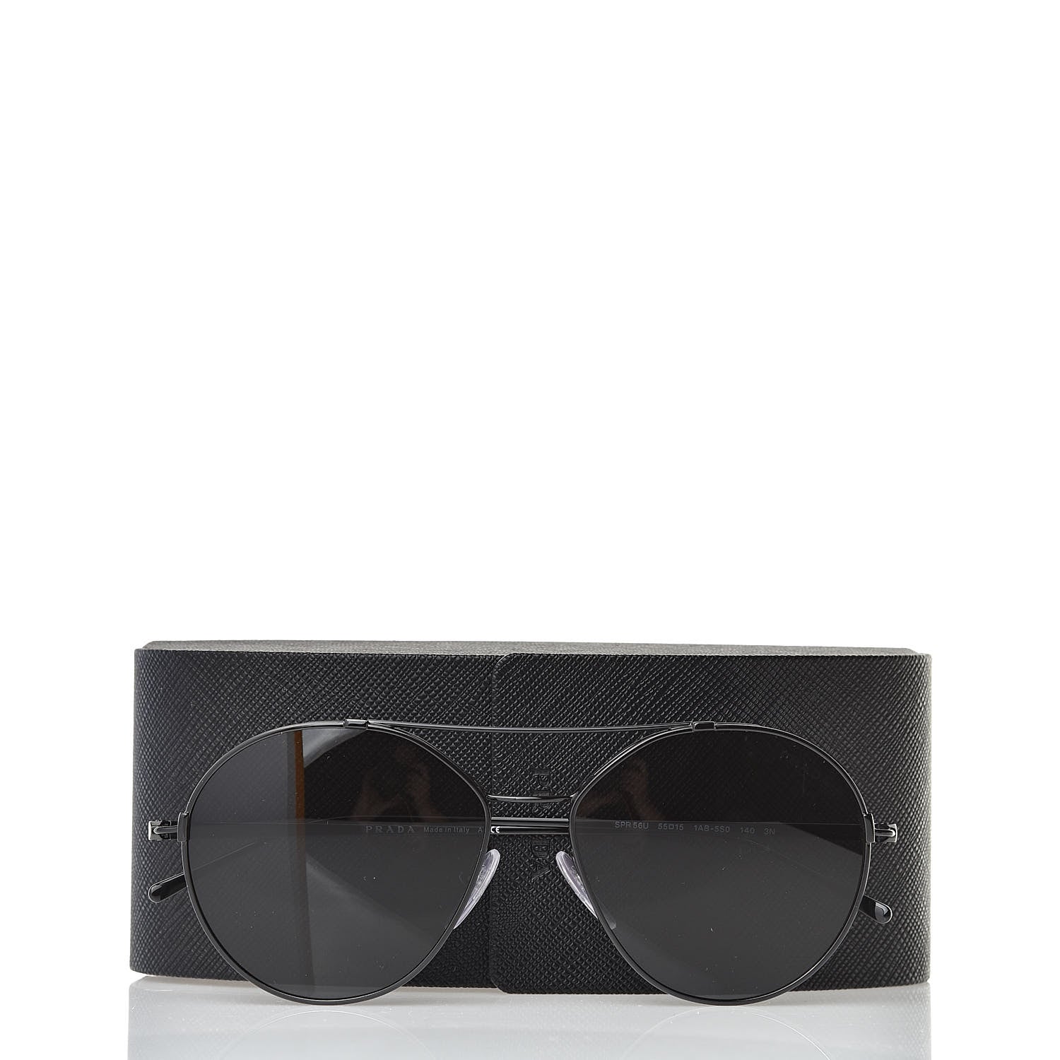 Prada Round Sunglasses SP 56U Black 8 of 8