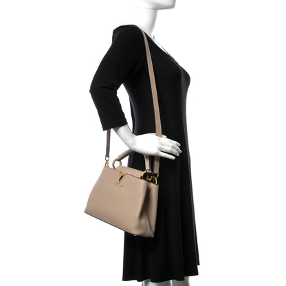Louis Vuitton Taurillon Capucines BB Galet 3 of 11