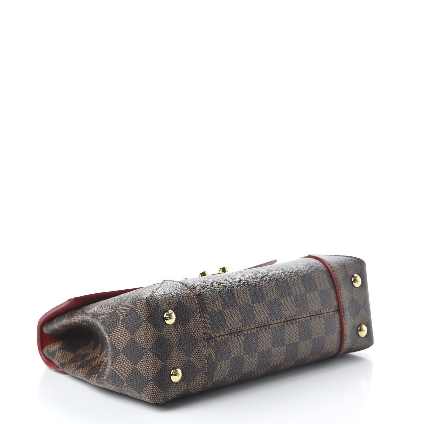 Damier Ebene Caissa Clutch Cherry