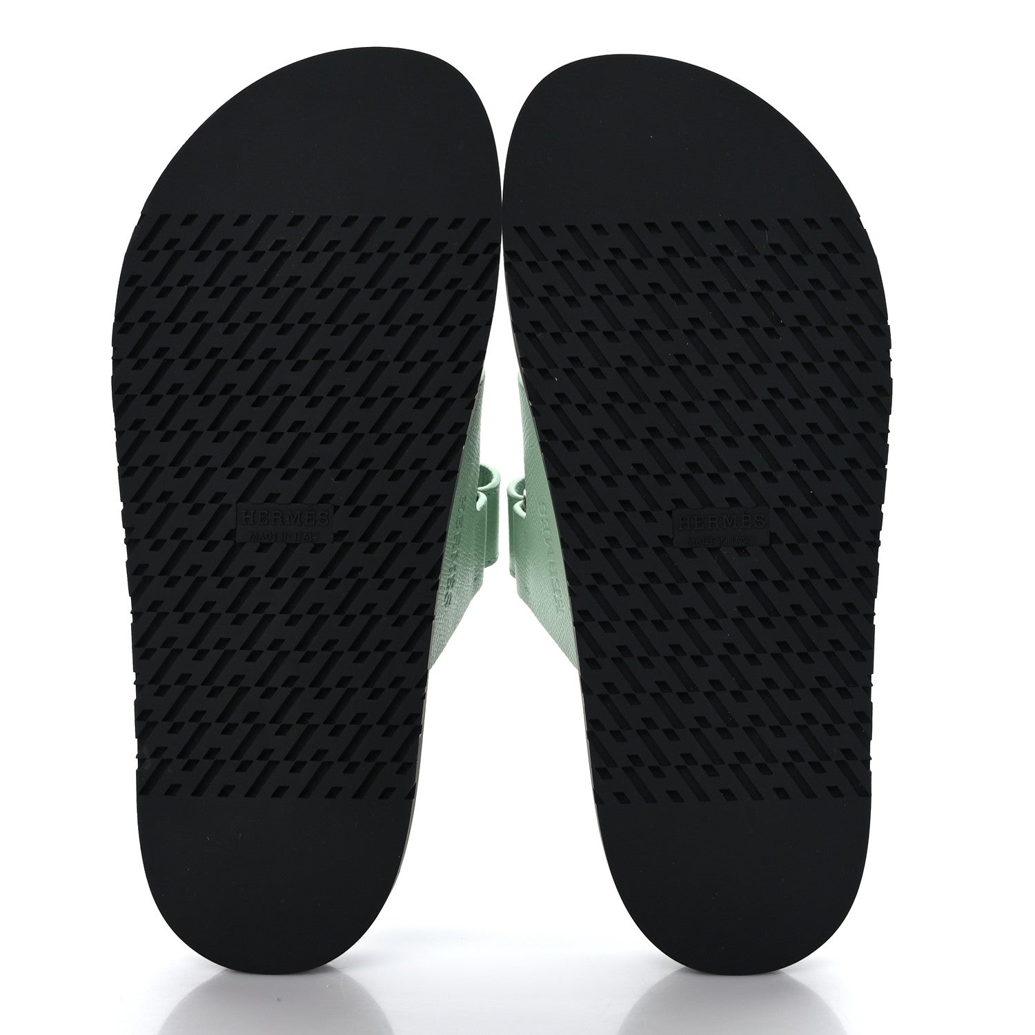 Hermes Epsom Womens Chypre Sandals 39.5 Vert Jade 5 of 9
