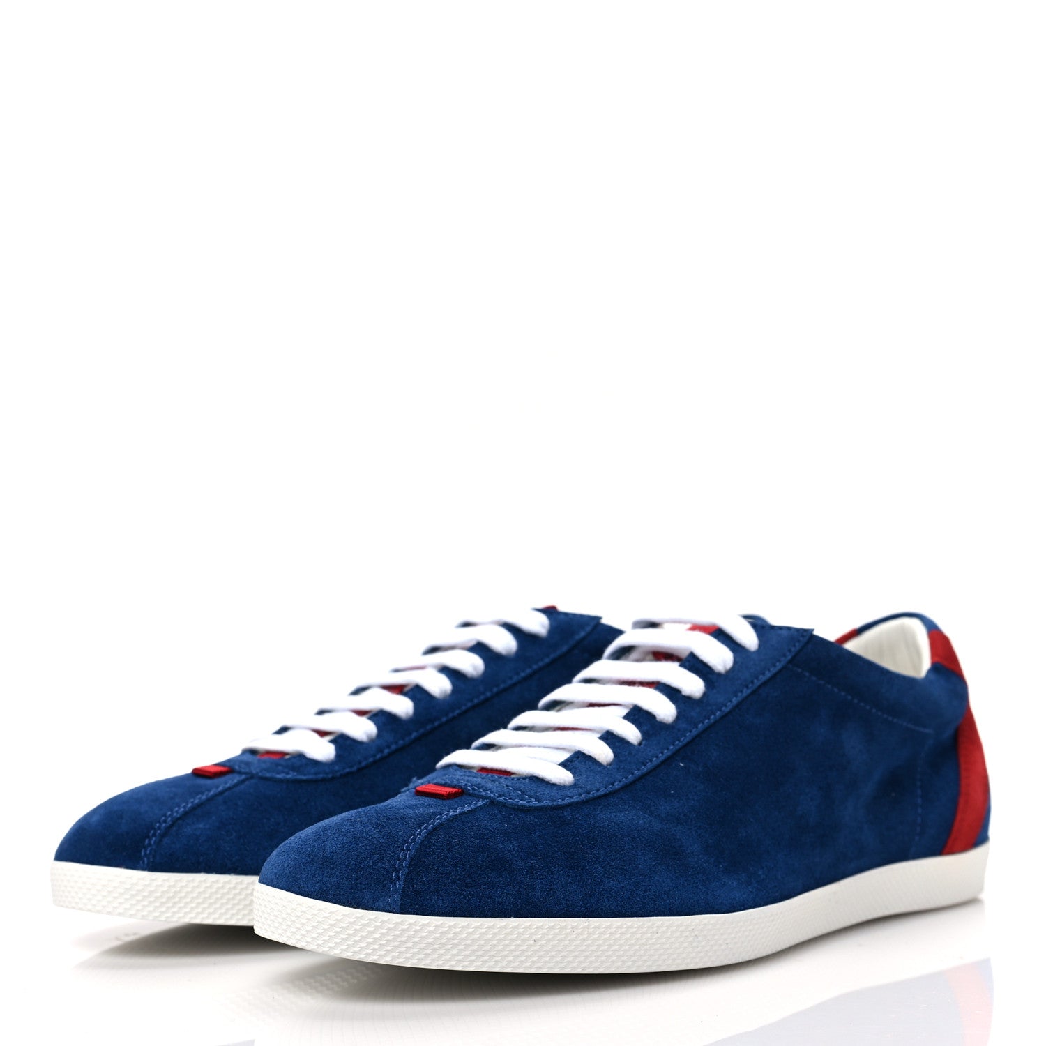 Gucci Suede Mens Softy Tek Sneakers 8 Blue 3 of 8