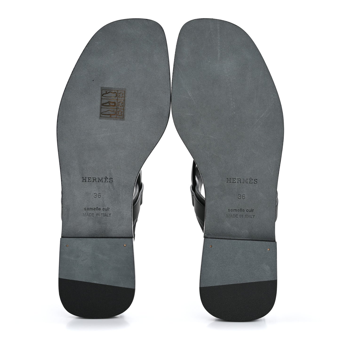 Calfskin June Sandals 36 Black