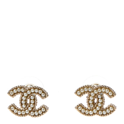 Chanel Pearl CC Earrings Gold 1 of 4