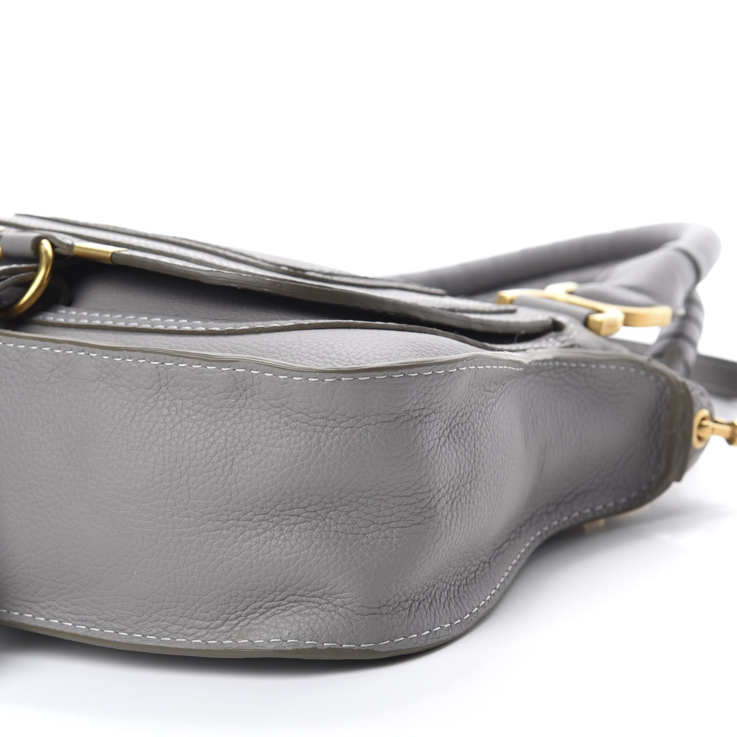 Calfskin Small Marcie Satchel Cashmere Grey
