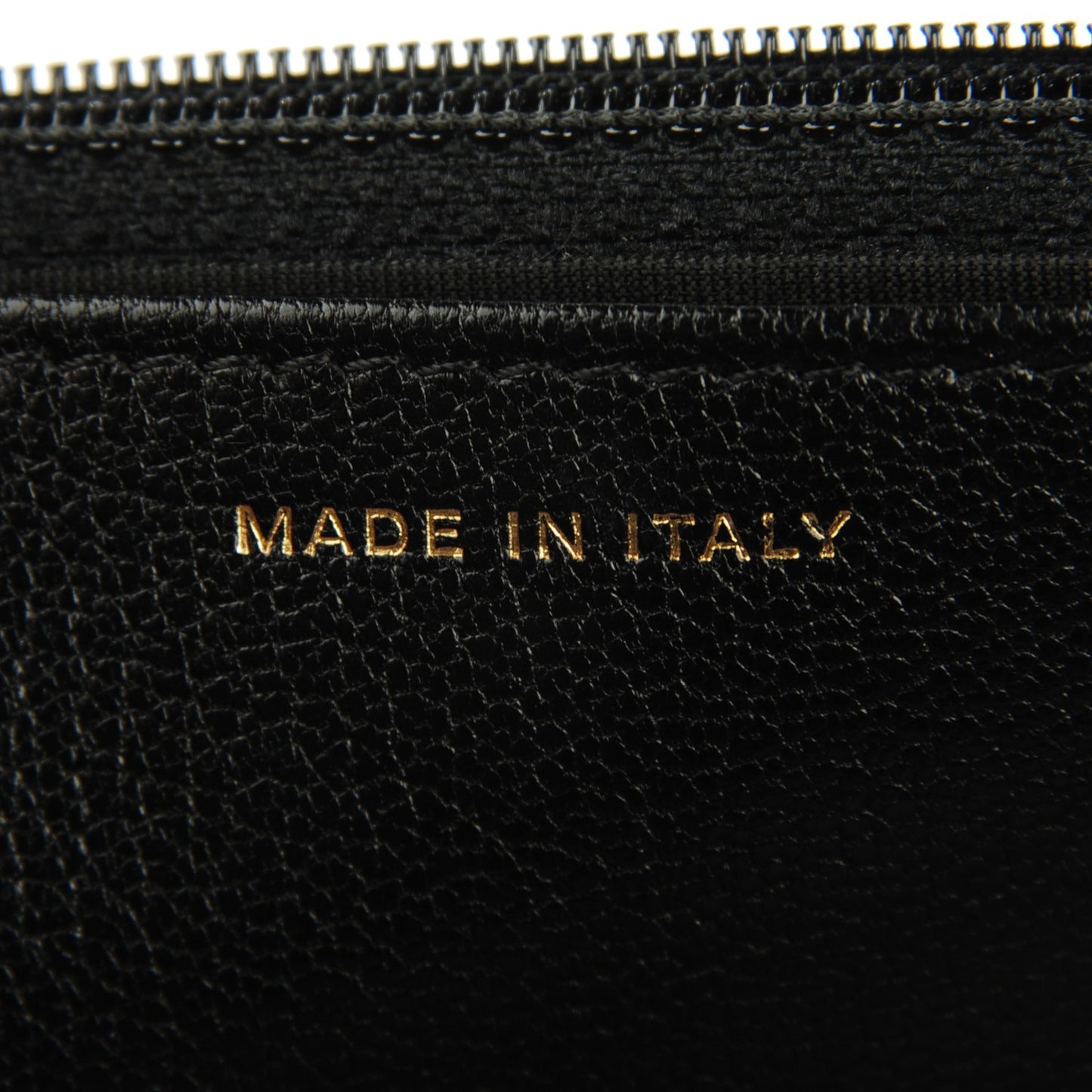 Goatskin Diagonal Quilted Wallet On Chain WOC Black