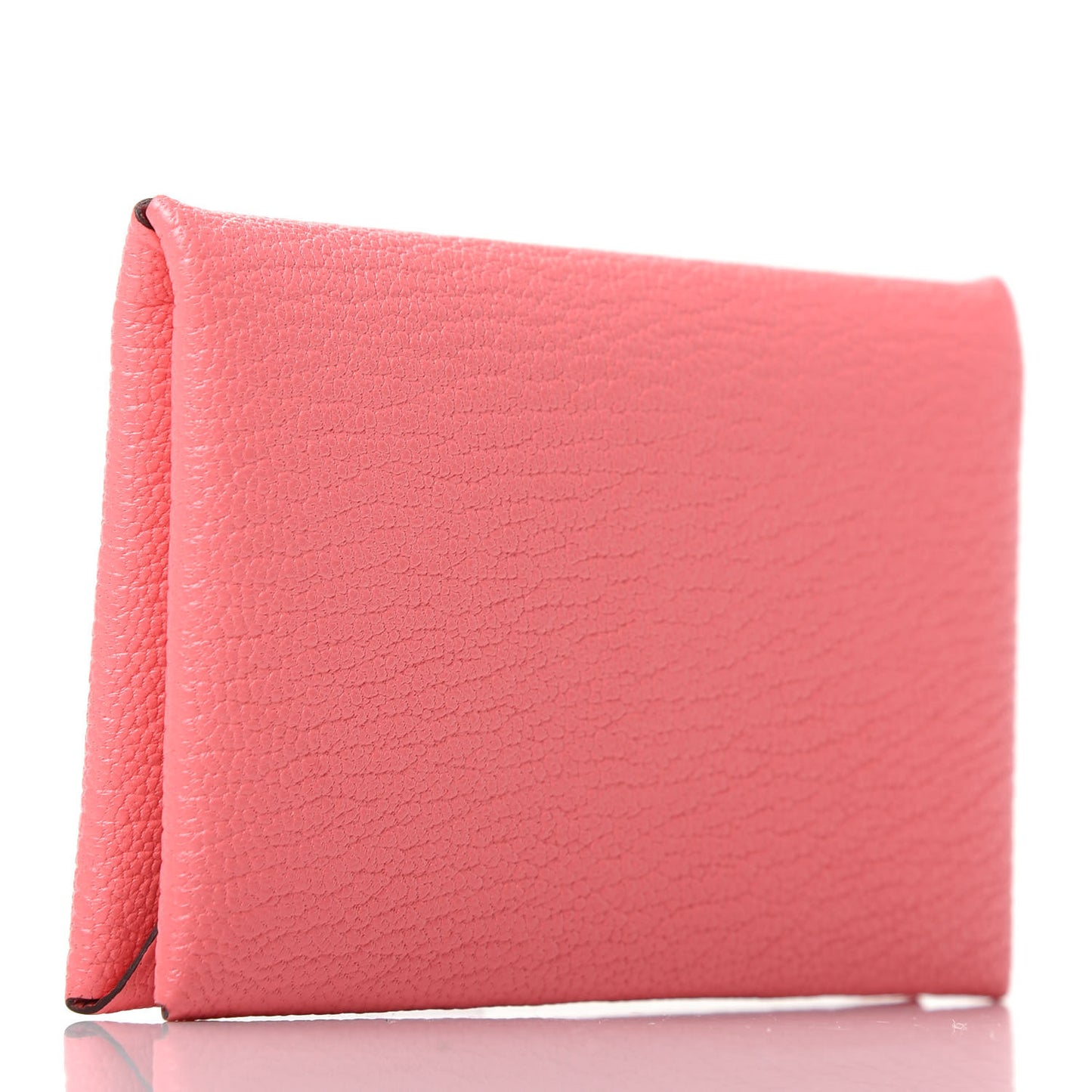 Chevre Mysore Calvi Card Case Rose Ete
