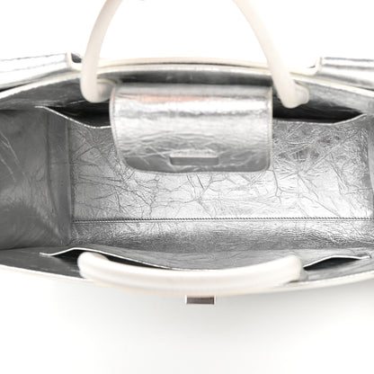 Christian Dior Metallic Calfskin Large Diorever Flap Silver 6 of 12