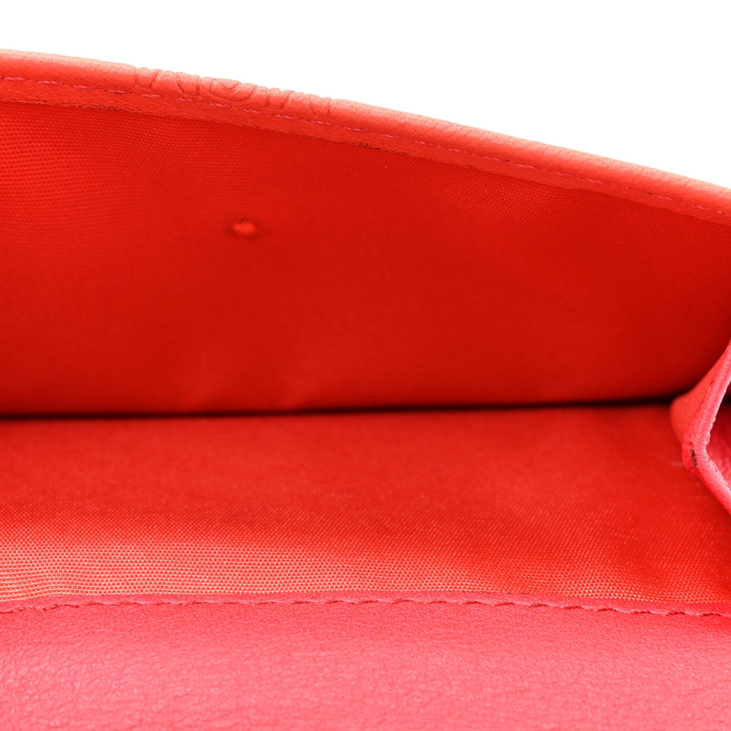 Calfskin Ottomar Monogram Tri-Fold Wallet Hot Coral