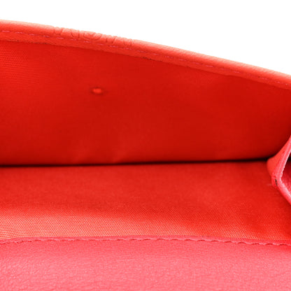 MCM Calfskin Ottomar Monogram Tri-Fold Wallet Hot Coral 7 of 11