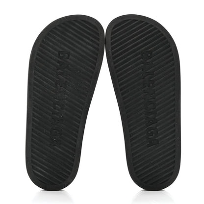 Balenciaga Rubber Chunky Platform Slide Sandals 38 Black 5 of 9