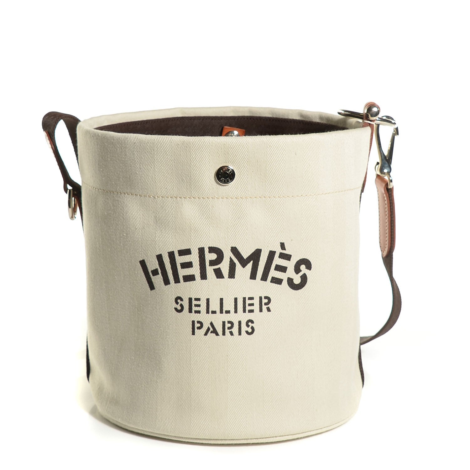 Hermes Natural Toile Sac De Pansage 1 of 12