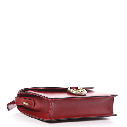 Gucci Textured Calfskin Small Torchon GG Ring Shoulder Bag New Cherry Red 4 of 11