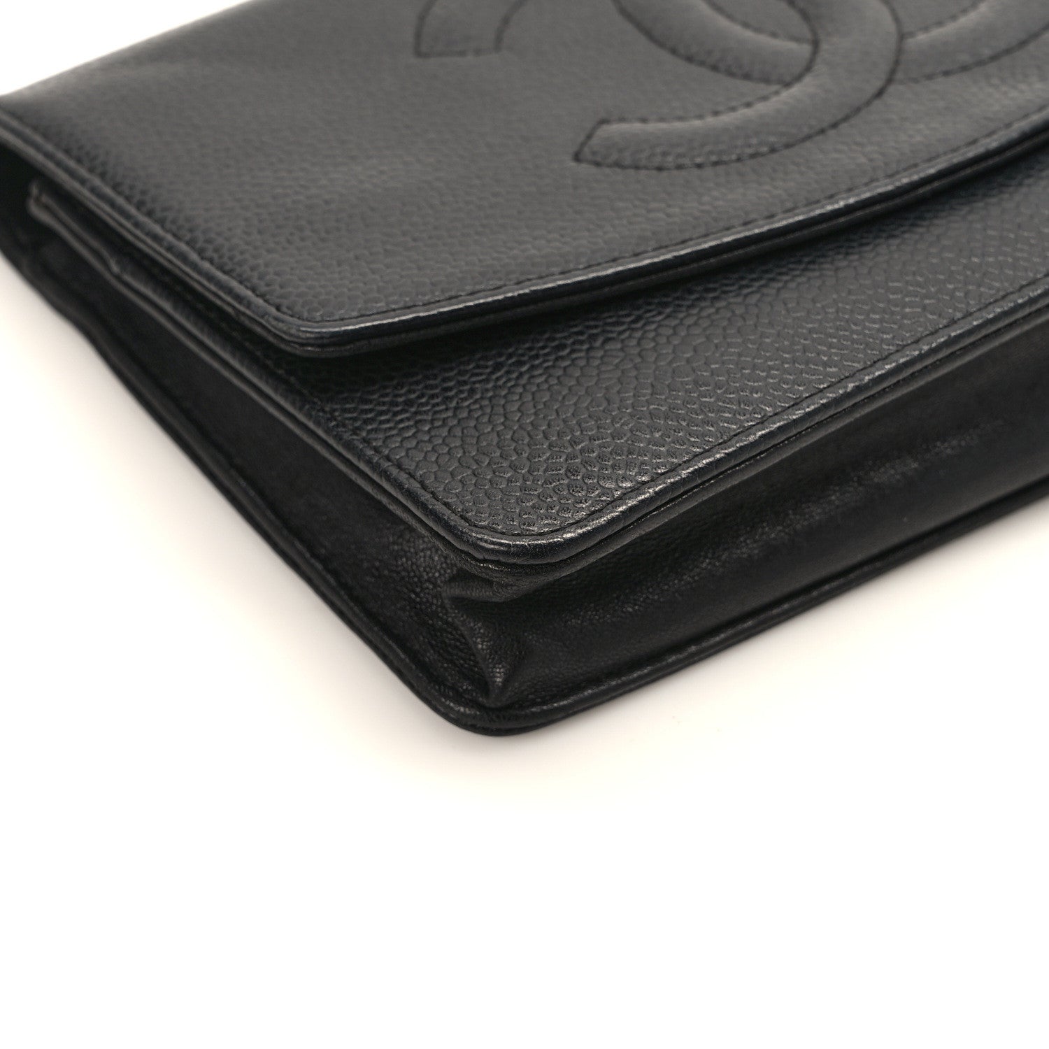 Chanel Caviar Timeless CC Wallet On Chain WOC Black 11 of 14
