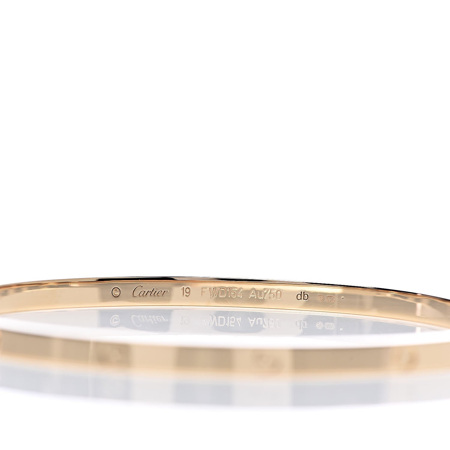 Cartier 18K Yellow Gold Small LOVE Bracelet 19 4 of 5