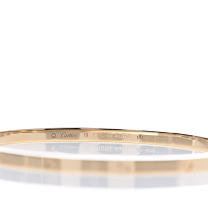 Cartier 18K Yellow Gold Small LOVE Bracelet 19 4 of 5