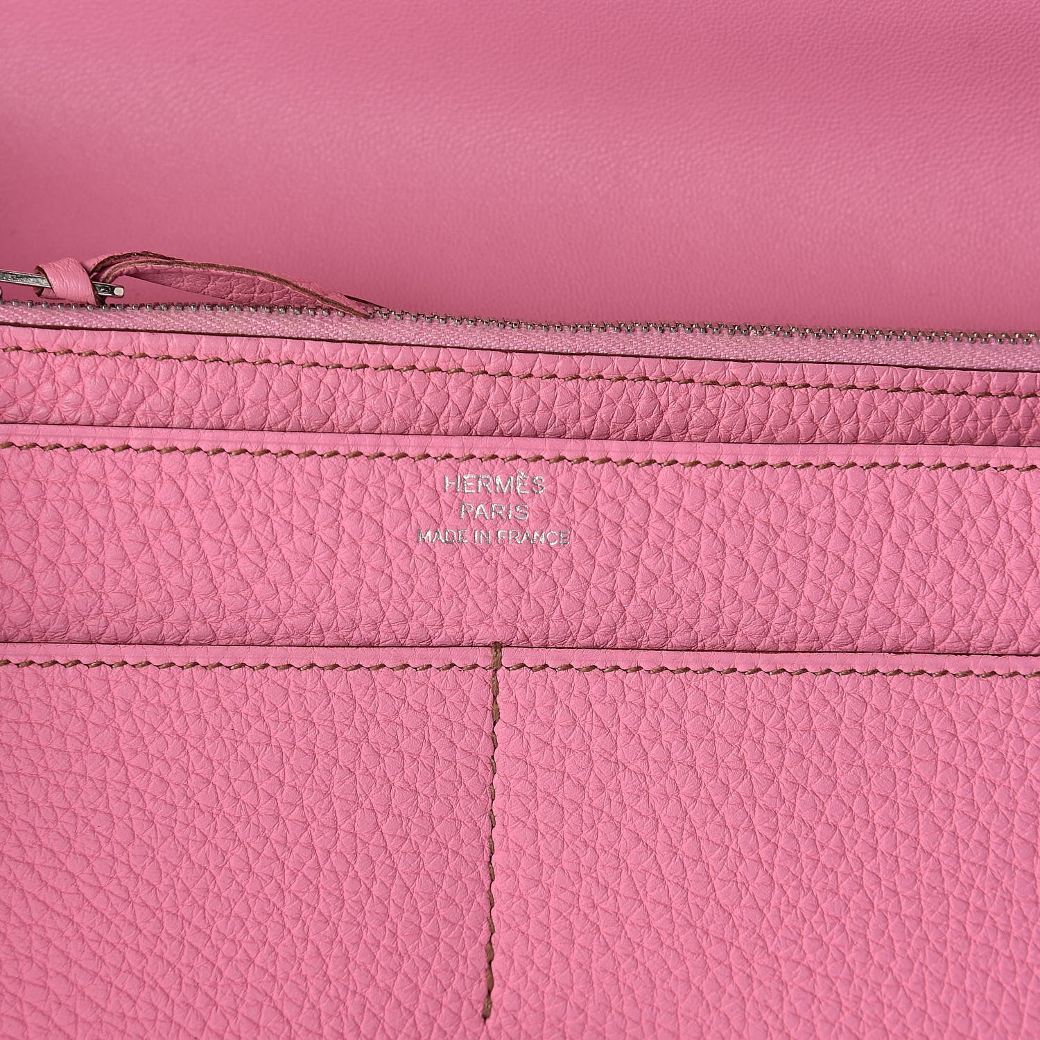 Hermes Togo Dogon Combined Wallet 5P Pink 7 of 9