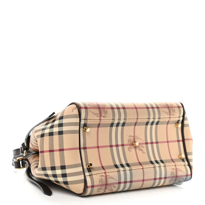Burberry Haymarket Check Small Canterbury Tote Chocolate 4 of 15