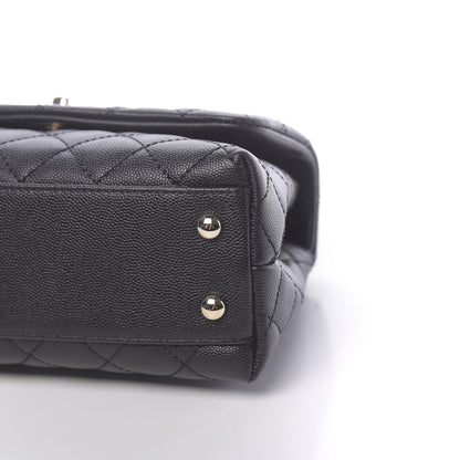 Chanel Caviar Quilted Mini Coco Handle Flap Black 10 of 11