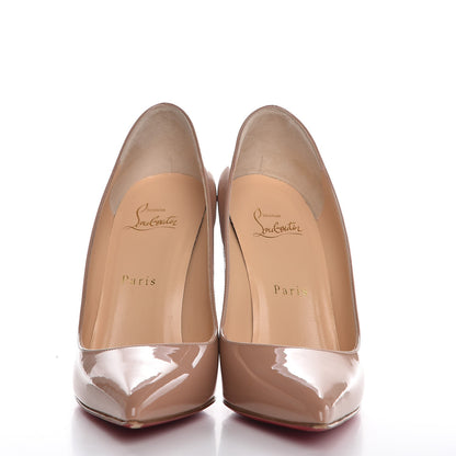 Christian Louboutin Patent Pigalle 100 Pumps 38 Nude 2 of 10