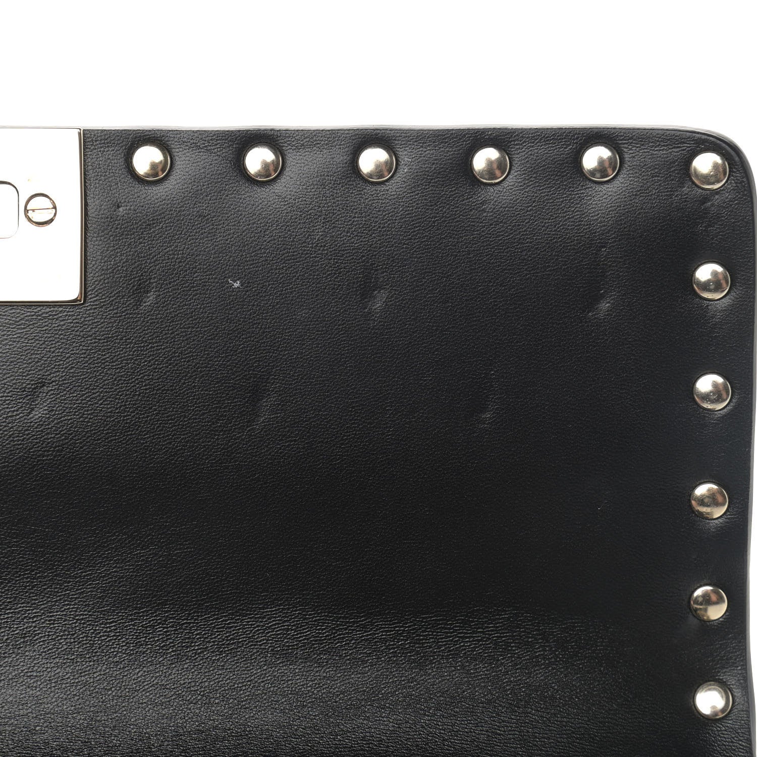 Valentino Garavani Lambskin Medium Rockstud Spike Shoulder Bag Black 12 of 12