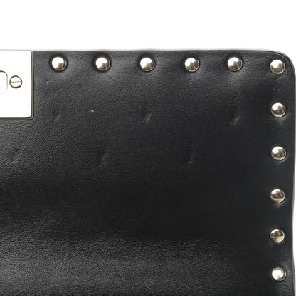 Valentino Garavani Lambskin Medium Rockstud Spike Shoulder Bag Black 12 of 12