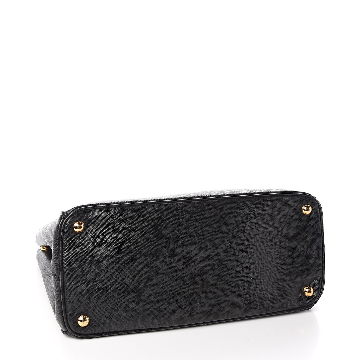 Saffiano Medium Galleria Double Zip Tote Black