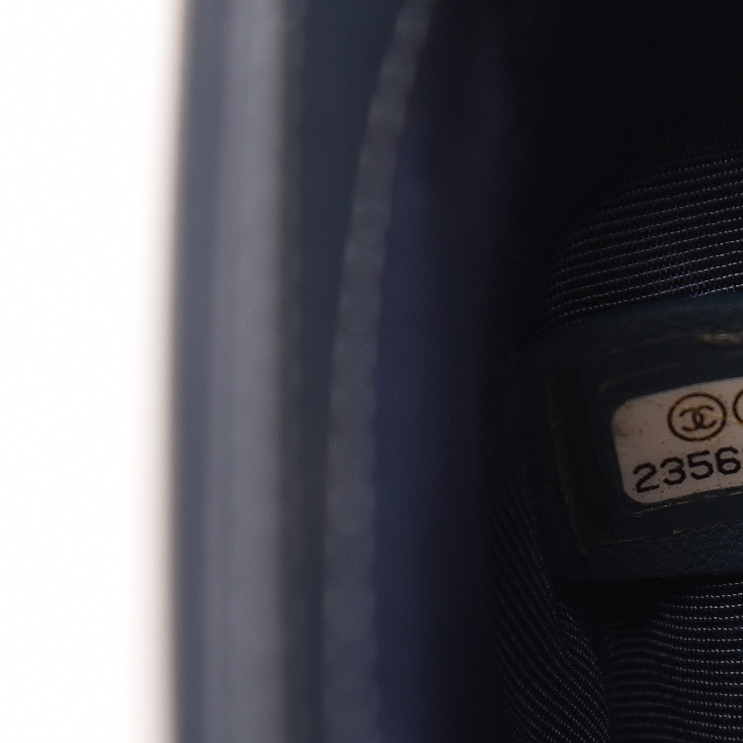 Chanel Fabric Chevron Braided Small Boy Flap Blue Ivory 7 of 12