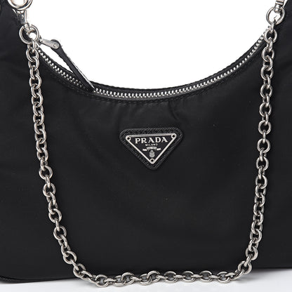 Prada Nylon Re-Edition 2005 Shoulder Bag Black 9 of 9