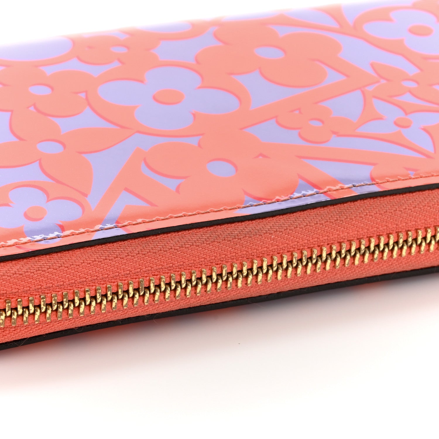 Louis Vuitton Patent Sweet Monogram Zippy Wallet Corail 11 of 13