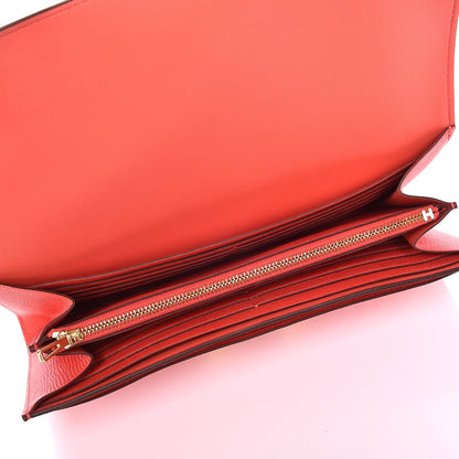 Hermes Epsom Constance Long Wallet Rose Jaipur 6 of 8