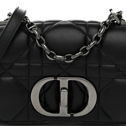 Christian Dior Calfskin Macrocannage Small Caro Bag Black 8 of 10