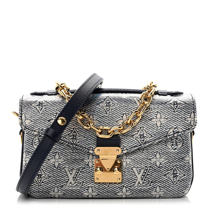 Louis Vuitton Monoglam Pochette Metis East West Blue 1 of 9