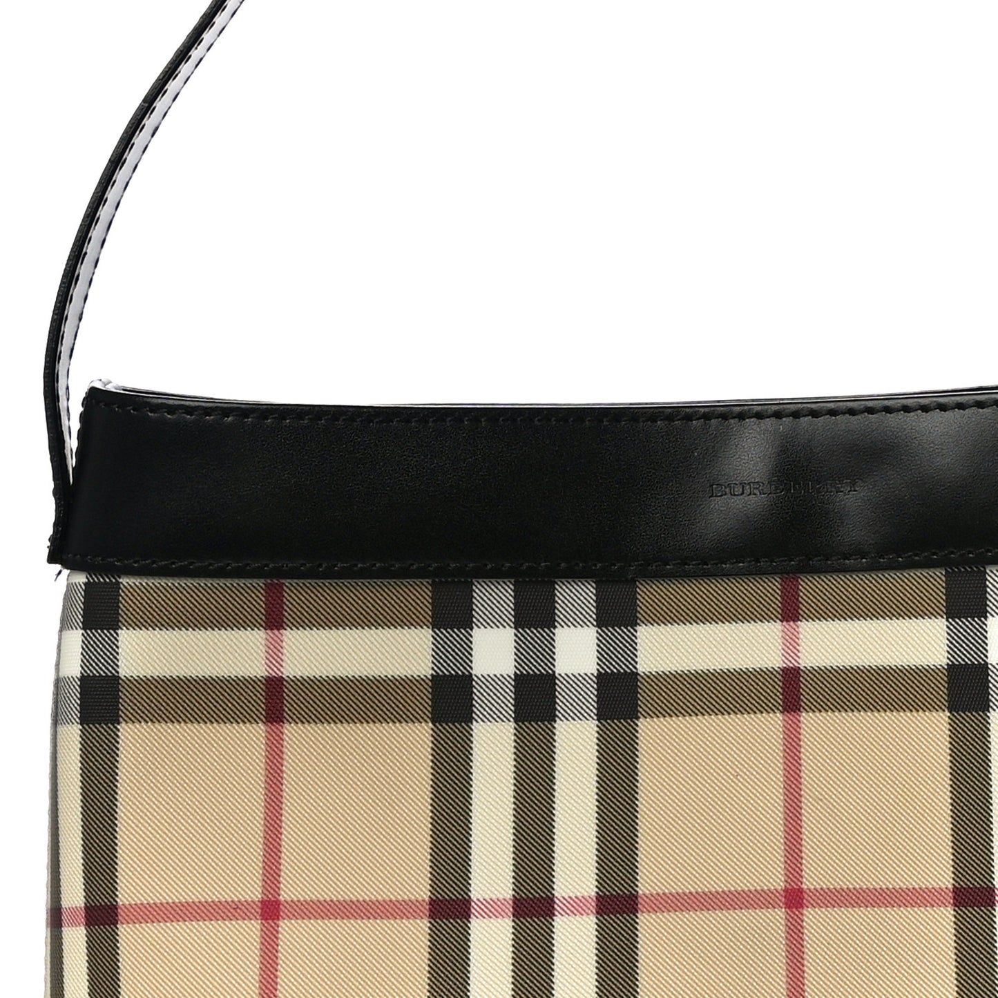 House Check Shoulder Bag Black