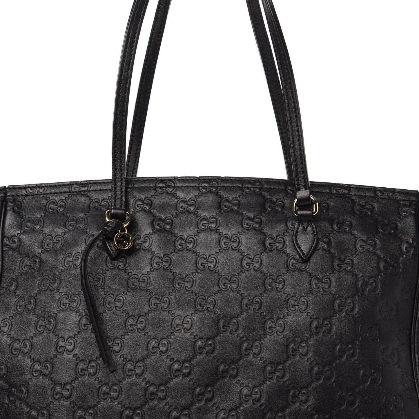 Guccissima Medium Bree Zippered Tote Black