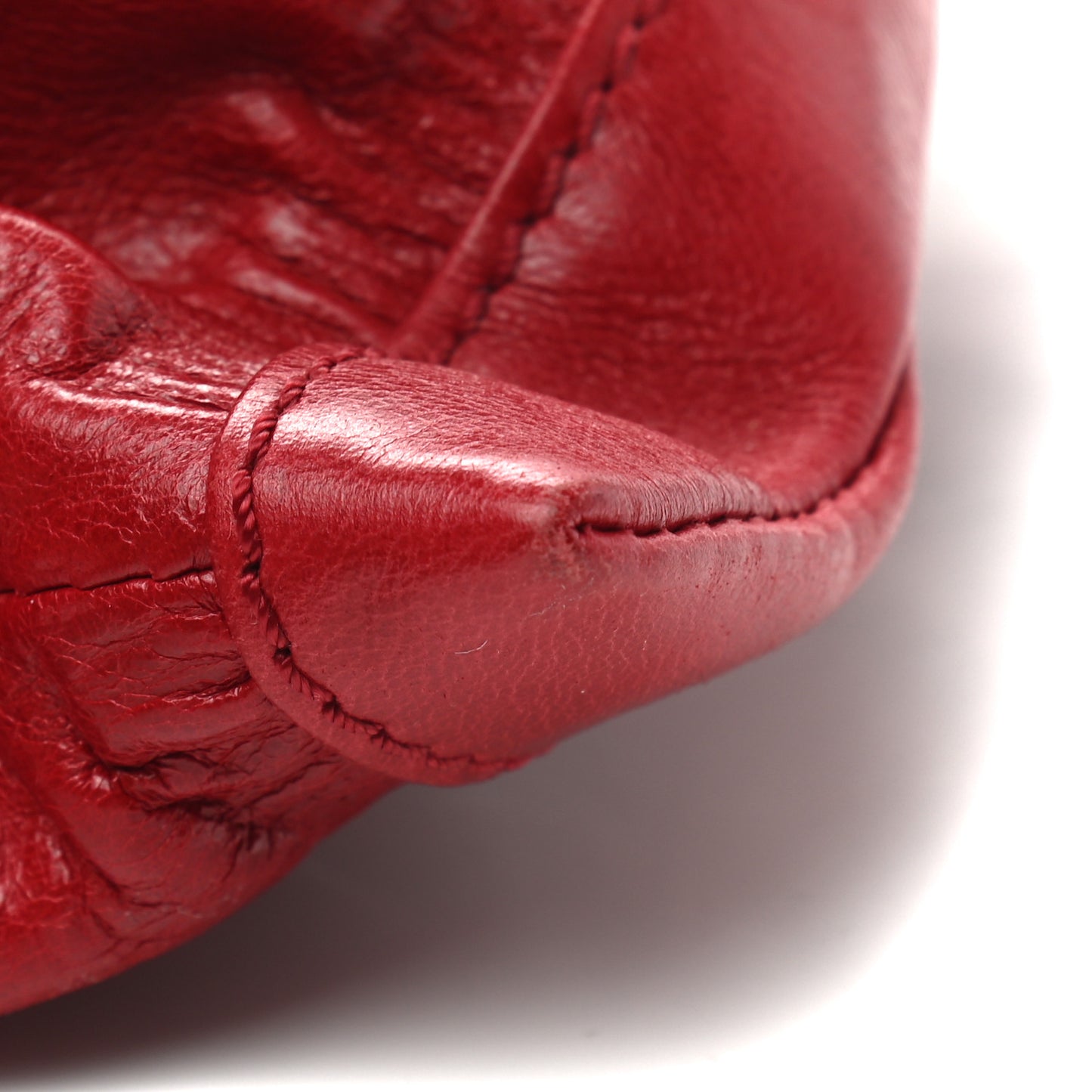 Calfskin Convertible Rio Oversized Clutch Red