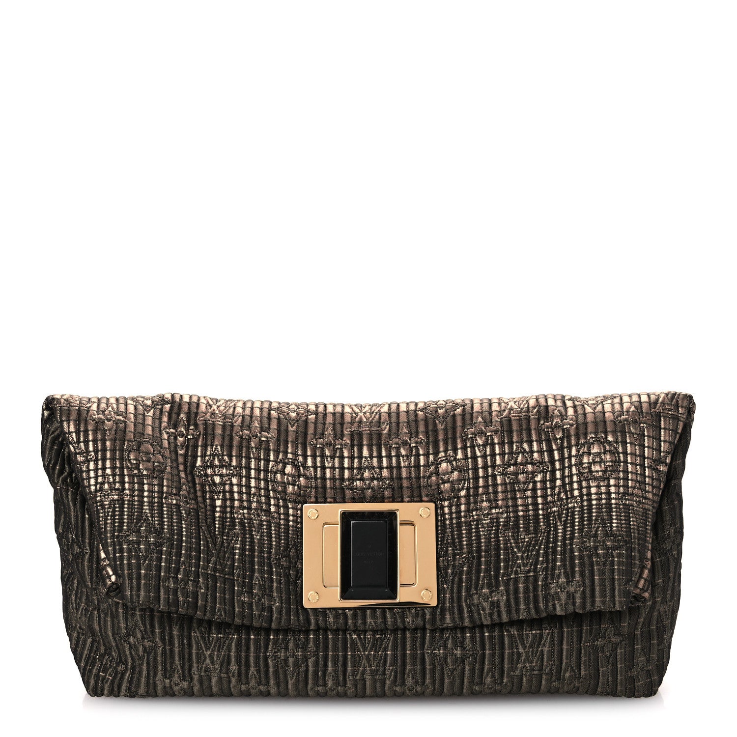 Louis Vuitton Jacquard Quilted Monogram Altair Clutch Bronze 1 of 13
