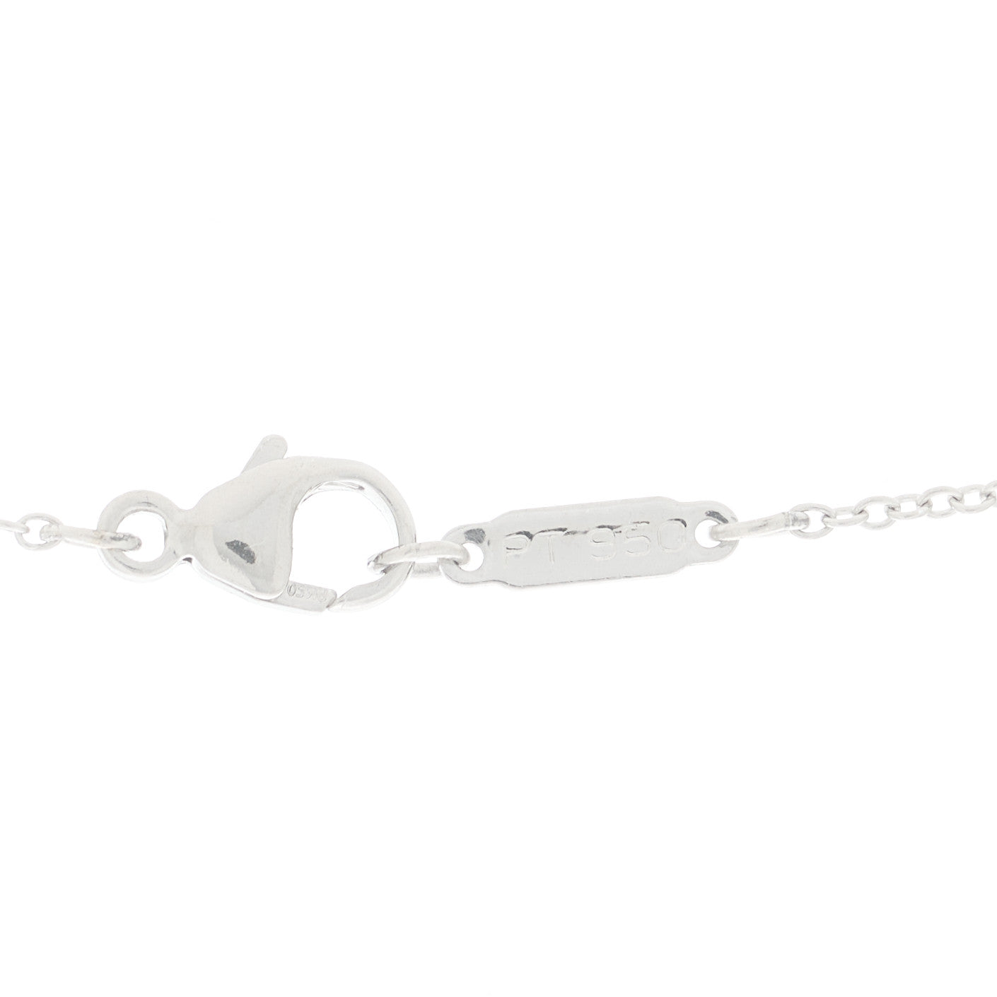 Platinum Diamond Small Heart Pendant Necklace
