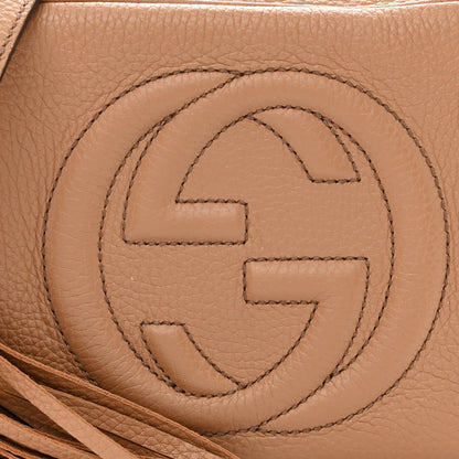Gucci Pebbled Calfskin Small Soho Disco Bag Camelia 8 of 13