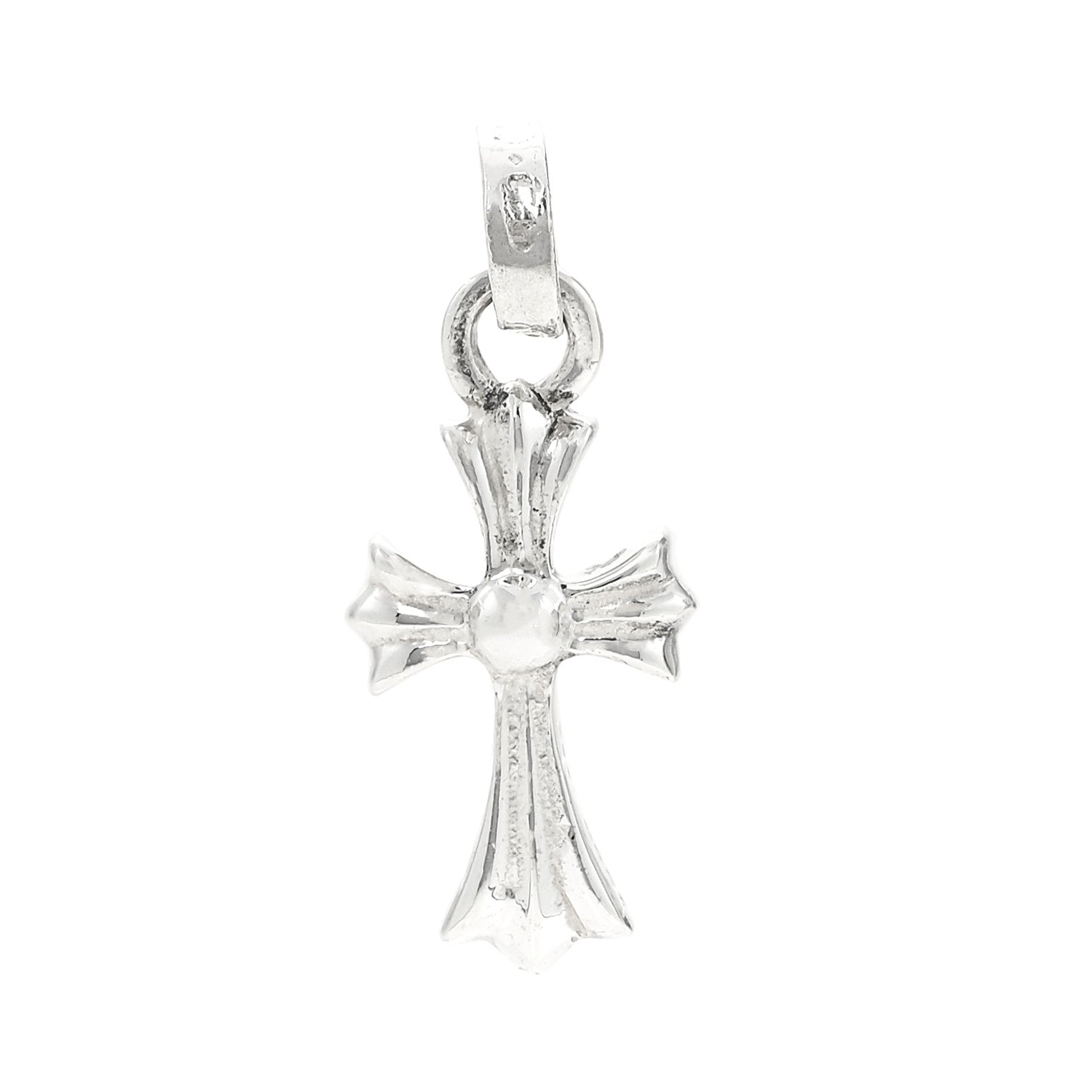 Chrome Hearts Sterling Silver Baby Fat Cross Pendant 1 of 5