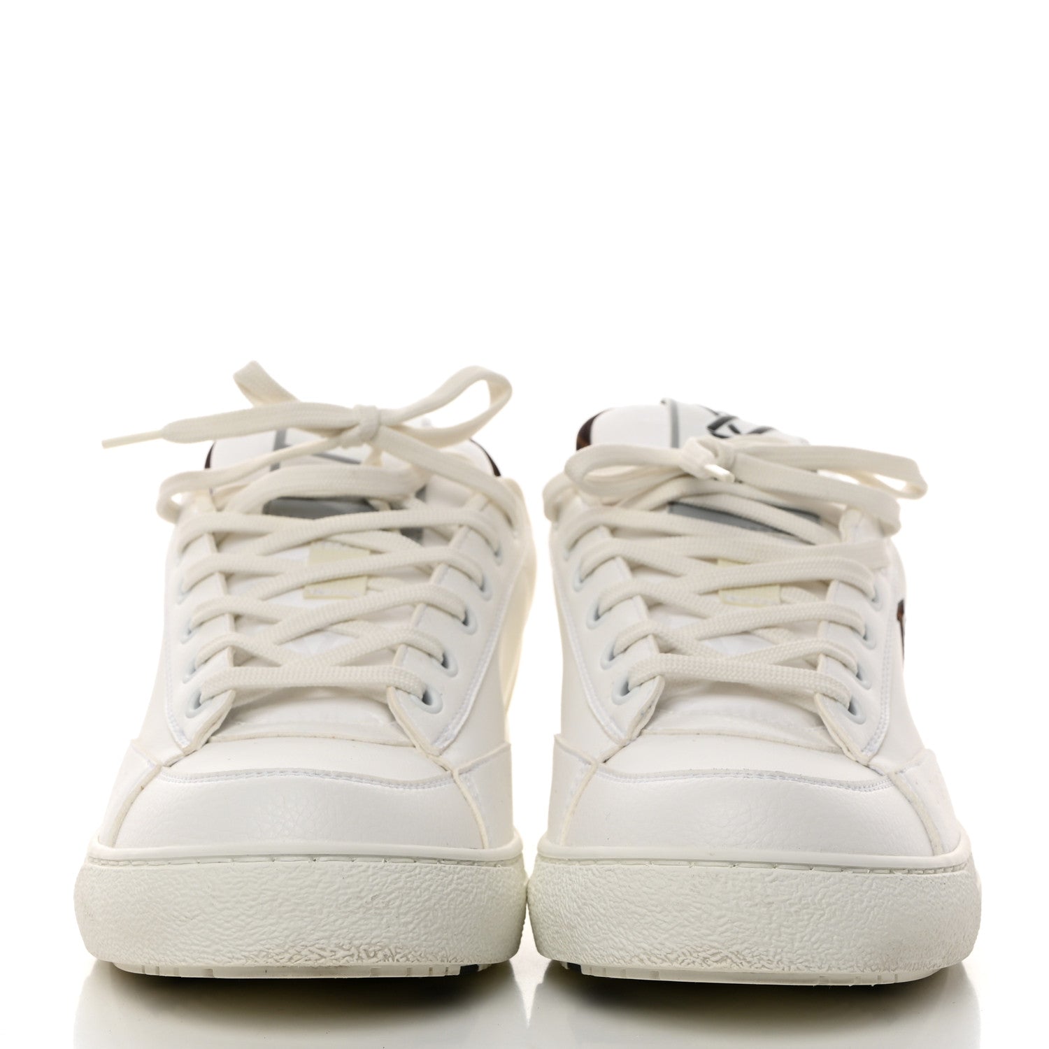 Louis Vuitton Charlie Sneakers 40 White Cacoa Brown 2 of 9