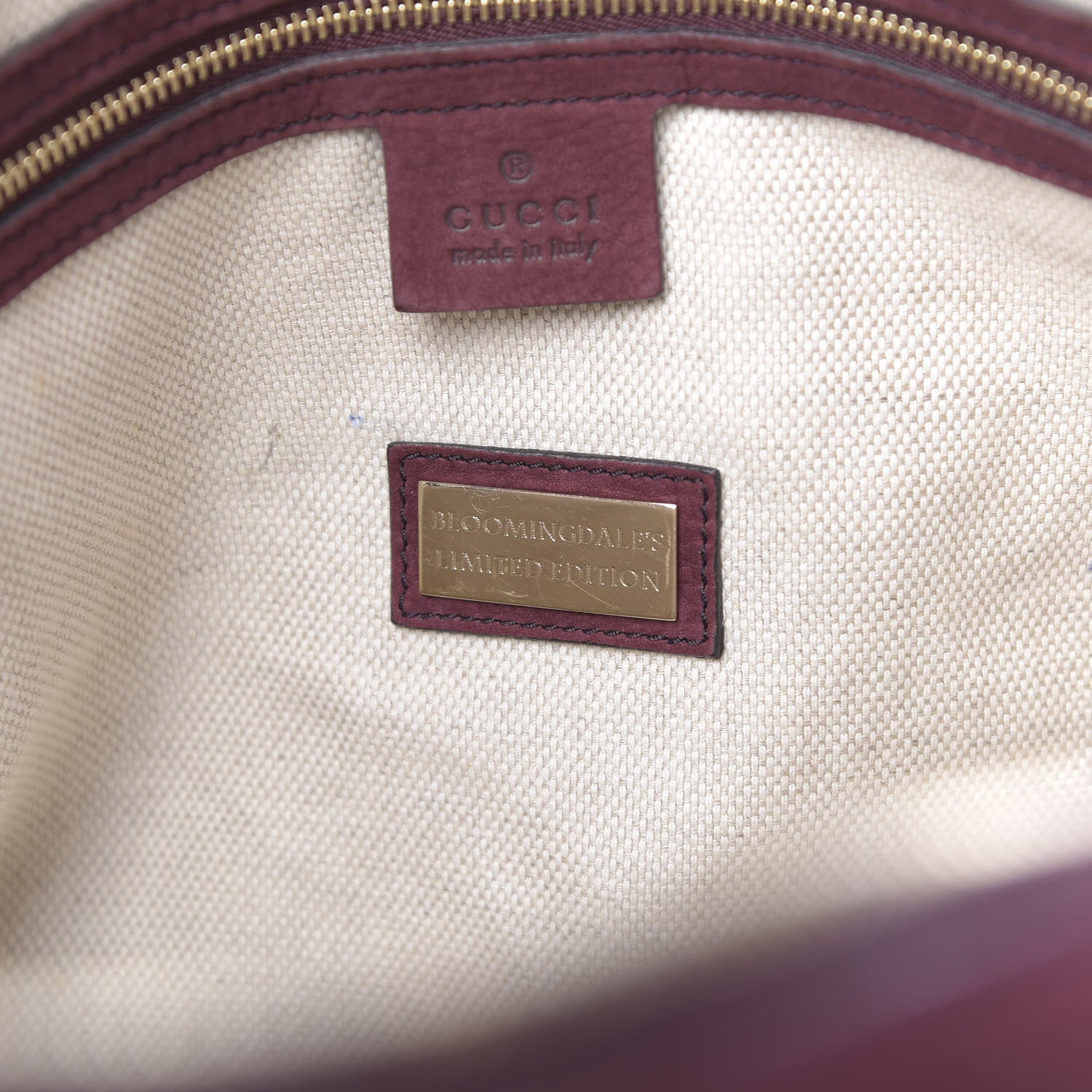 Gucci Vitello Range Medium Soho Bowler Burgundy 7 of 36