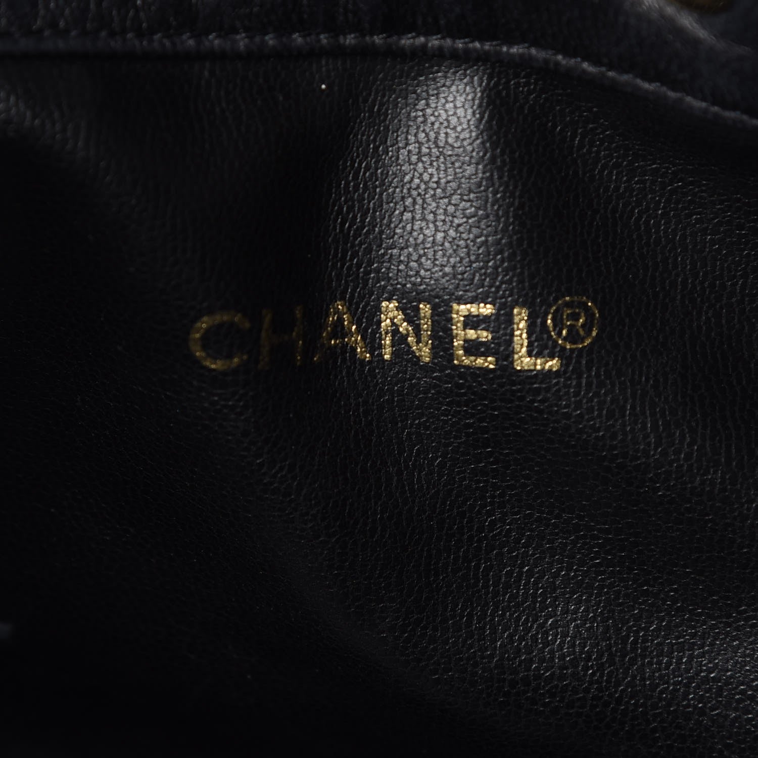 Chanel Lambskin CC Drawstring Bag Black 7 of 8